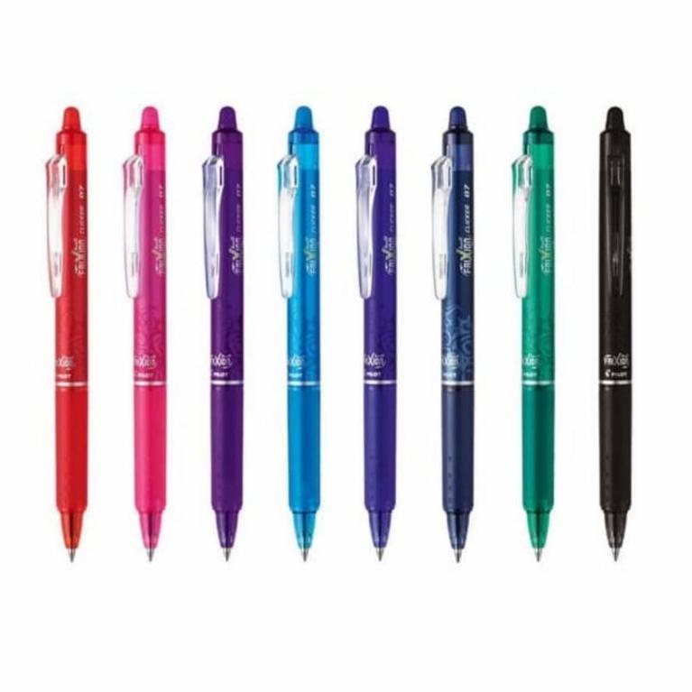 

D-EOO> ♡> { 1Pcs } Pulpen Frixion Clicker Pilot Warna Warni 0.5 & 0.7 BLRT-FR5/7 super keren>