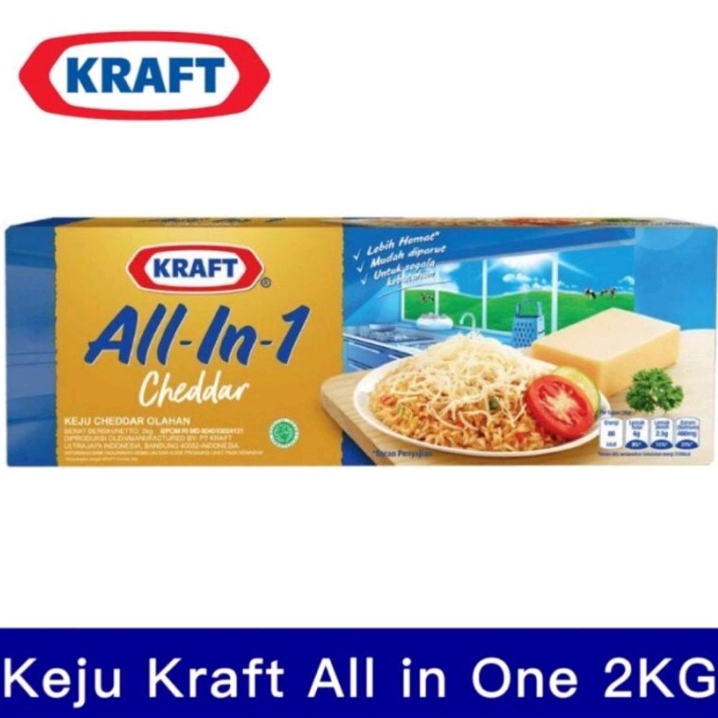 

KEJU KRAFT ALL IN ONE 2 KG CHEESE SERBAGUNA