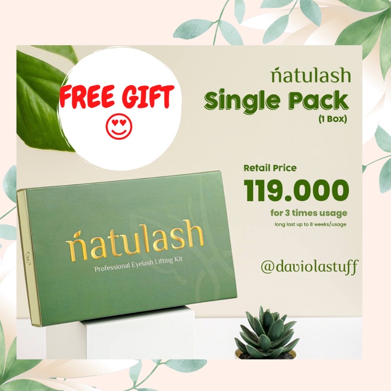 Lash Lift Bulu Mata Halal Wudhu Friendly by NATULASH (Free Gift)