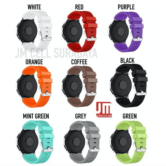 M46 Tali Jam Rubber Strap Zeblaze Thor 6 / Mito Gear 10 - Vertical Line