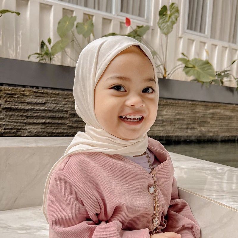 Pashtan Anak Camila /segi tiga instan anak/ Pashmina Instan Anak jersey 1-6 tahun