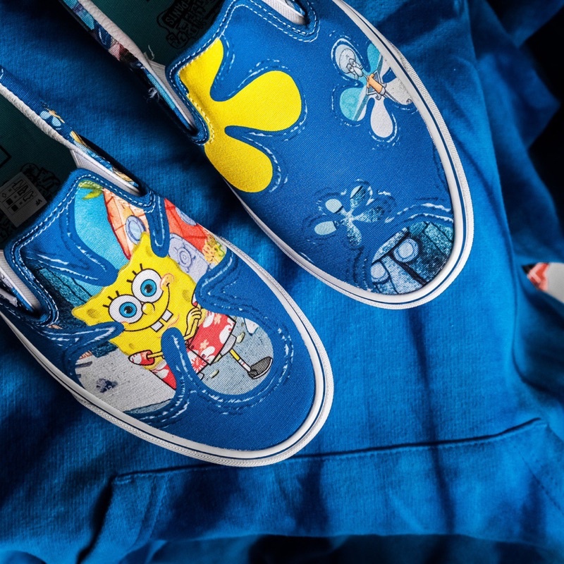 VANS SLIP-ON CLASSIC X SPONGEBOB “ALOHABOB” ORIGINAL 100%