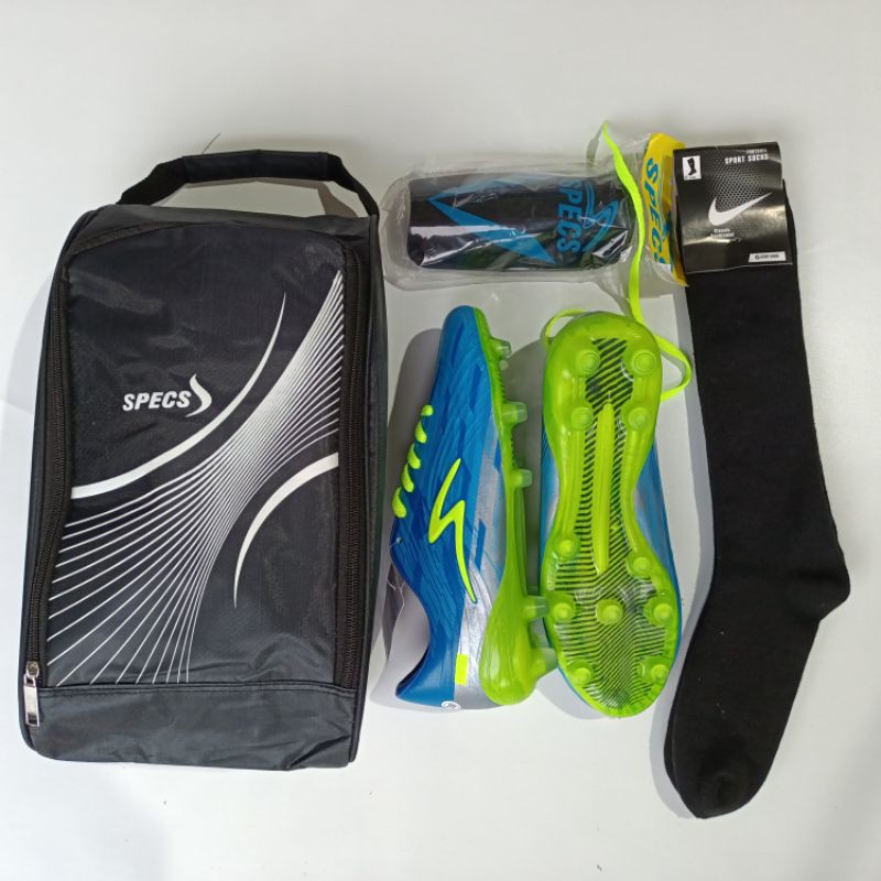 Promo!!!Paket komplit sepatu bola specs lightspeed (sol bening) murah