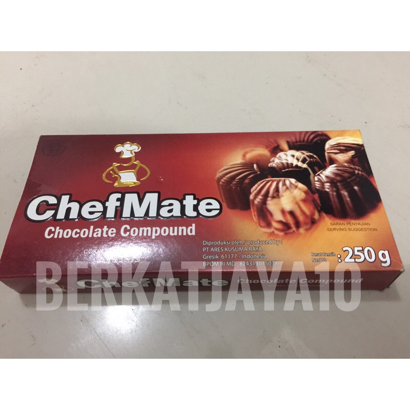 

ChefMate Dark Chocolate Compound Chef Mate Dcc Coklat Batang 250 gr