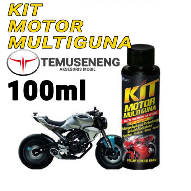 Kit Motor Multiguna Pengkilap Body Body Spakbor Knalpot Stang Tengki Poles Cair Botol Refill 100Ml