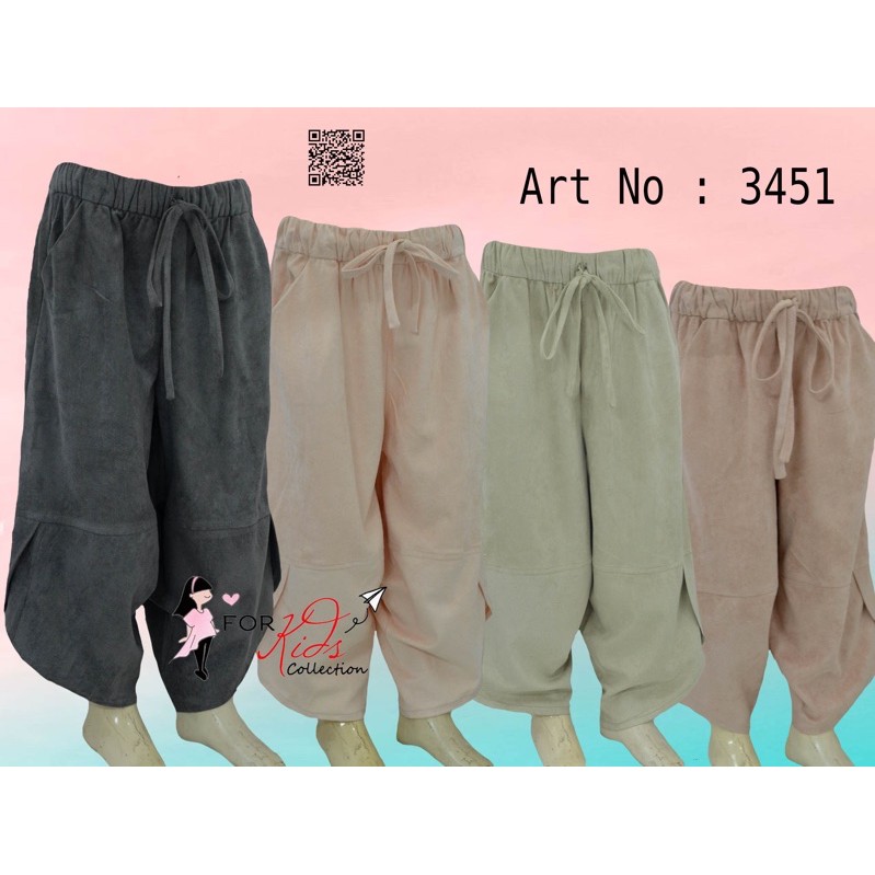 Celana Kulot Anak  Suede Tipis Korea Style Bisa Buat Anak Cowo Dan Cewe