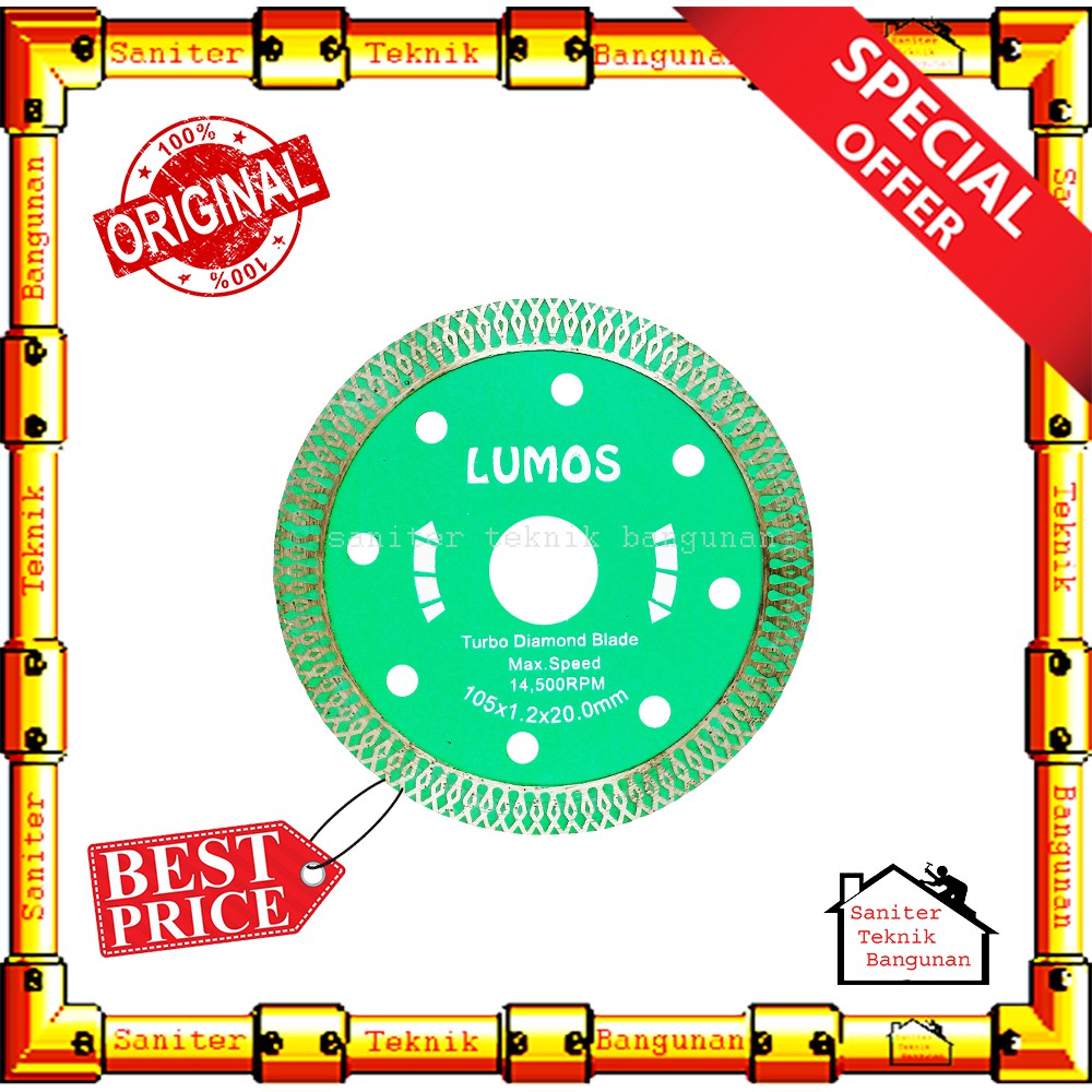 Mata Potong Granit - Diamond Blade 105MM Lumos