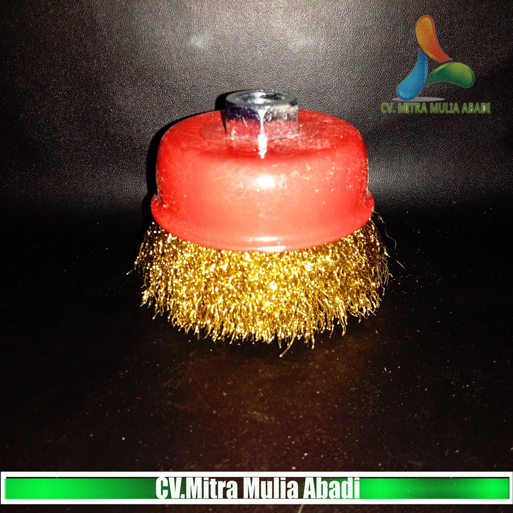 Wire Brush / Sikat kawat Mangkok Kepang 3 Inch / Polishing Wheel Cup