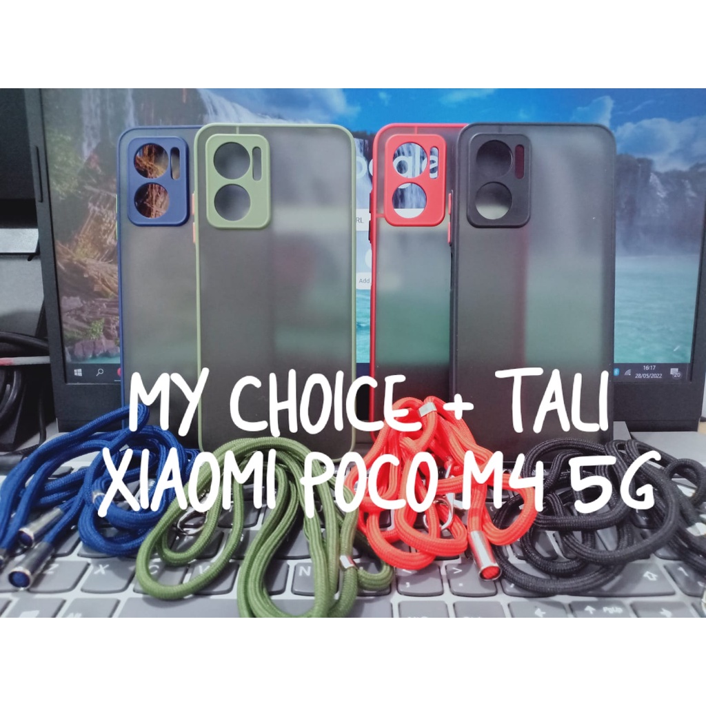 CASE XIAOMI POCO M4 PRO 5G/POCO M4 5G My Choice + Tali Gantungan HP