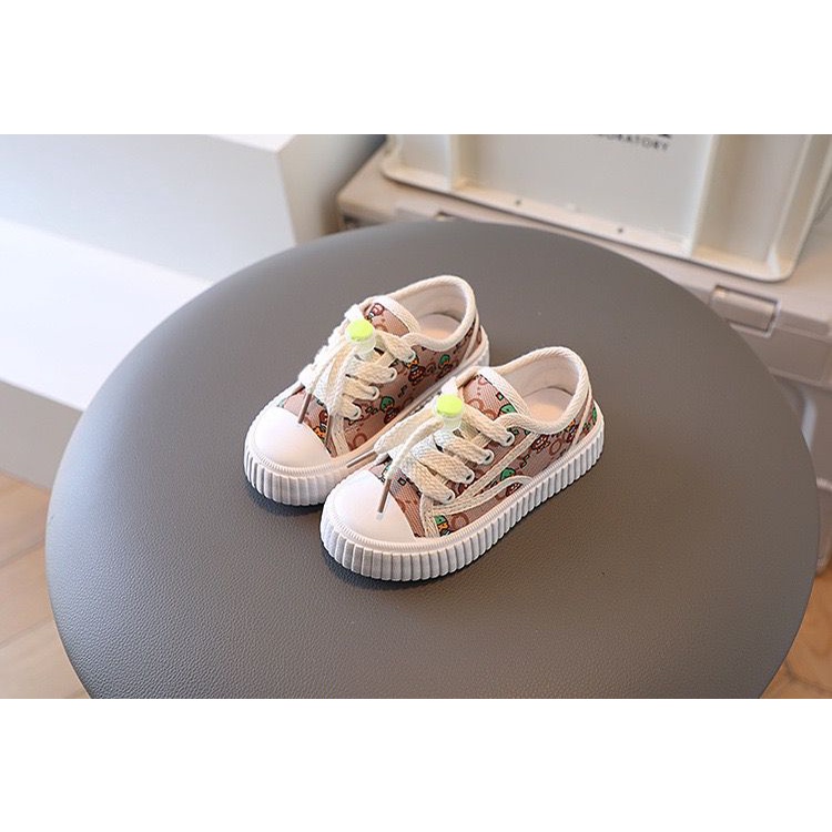[COD] Sepatu sneakers anak perempuan 0-6 Tahun / Sneakers bayi Import Korea unisex / Brownieground