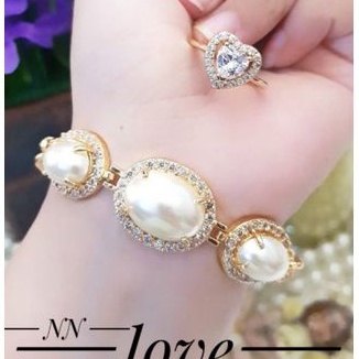 Xuping set gelang cincin AJ1