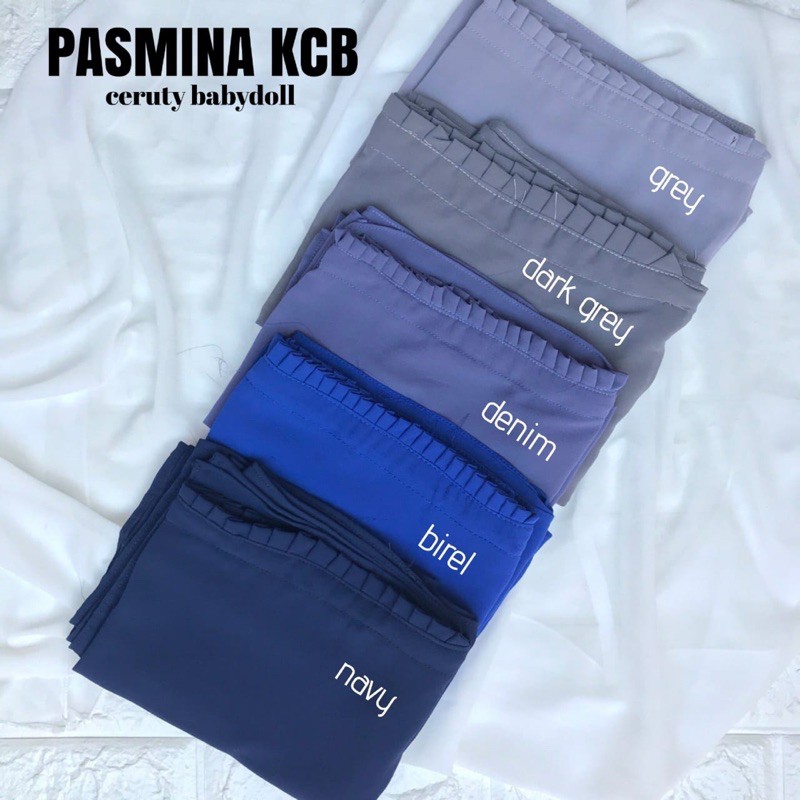 PASMINA TALI KCB CERUTY BABYDOLL / HIJAB JILBAB PASHMINA LIPIT INSTAN TERMURAH