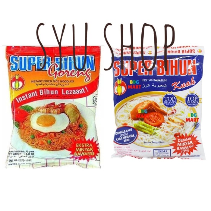 

Ss5g74gfd Super Bihun Instan Kuah Goreng - Kuah Ff04151