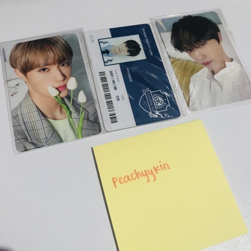 PHOTOCARD PC BENEFIT ALBUM MD JAPAN JP ID CARD HYUNSUK CIX HWNAG MINHYUN NUEST WANNA ONE W1