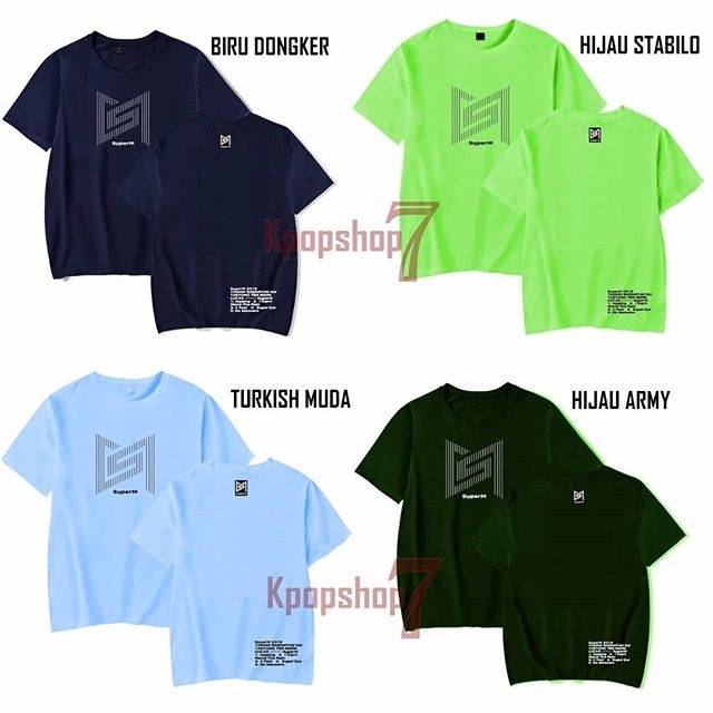[Bayar di tempat] baju superm kaos superm Tshirt SuperM logo kpop