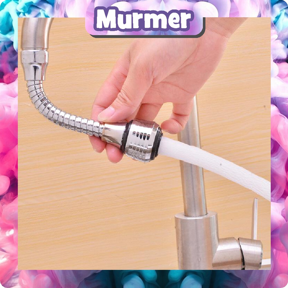 MurmerOfficial R137 Sambungan Kran FLEXIBLE irit air Anti Splash Shower-head Saring Turbo