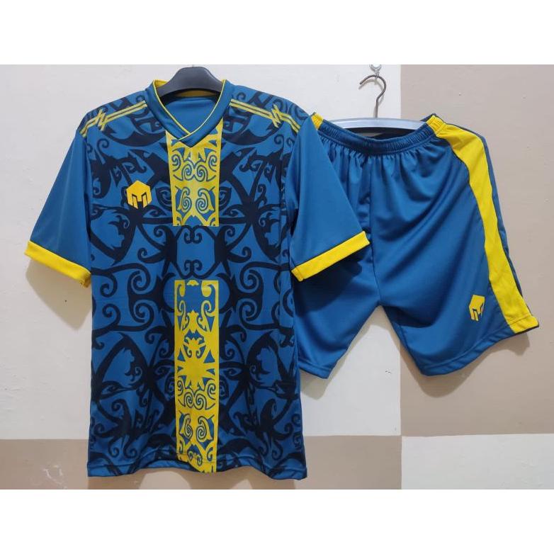 Jersey Motif Batik Costum Futsal Terbaru Baju Futsal Dewasa Jersey Sepak Bola Jersi Jersey Bola Cost
