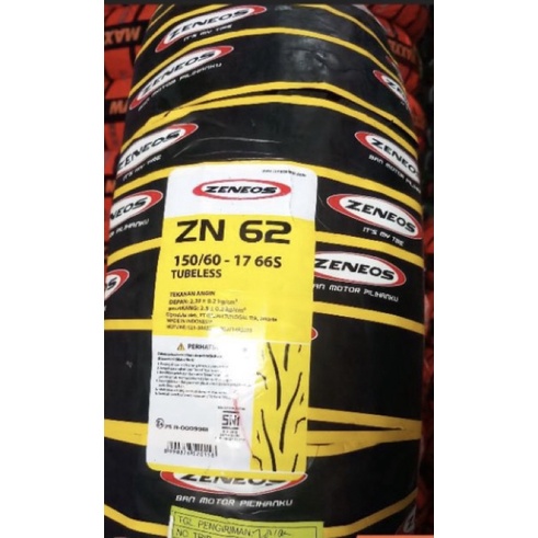Ban Zeneos ZN62 150/60 Ring 17 Tubeless