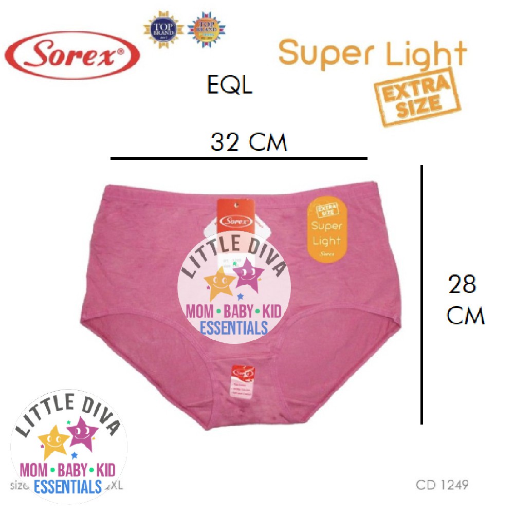 CD Wanita JUMBO SOREX 1249 Celana Dalam Big Size Panty Extra Size EQL QQL QXL celana dalam panties celdam wanita gemuk