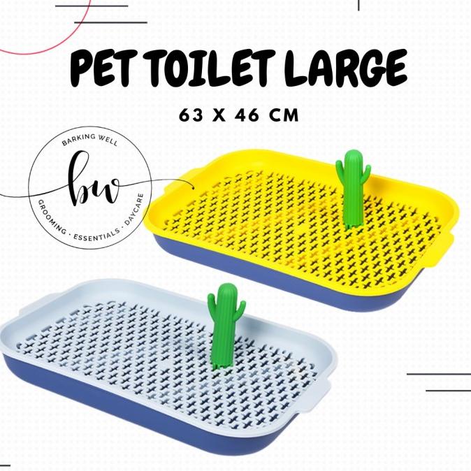 

(BISA COD) Pee Potty Tray LARGE - Pet Toilet Indoor - Alas Tatakan Pipis Anjing TERBAIK Kode 1344