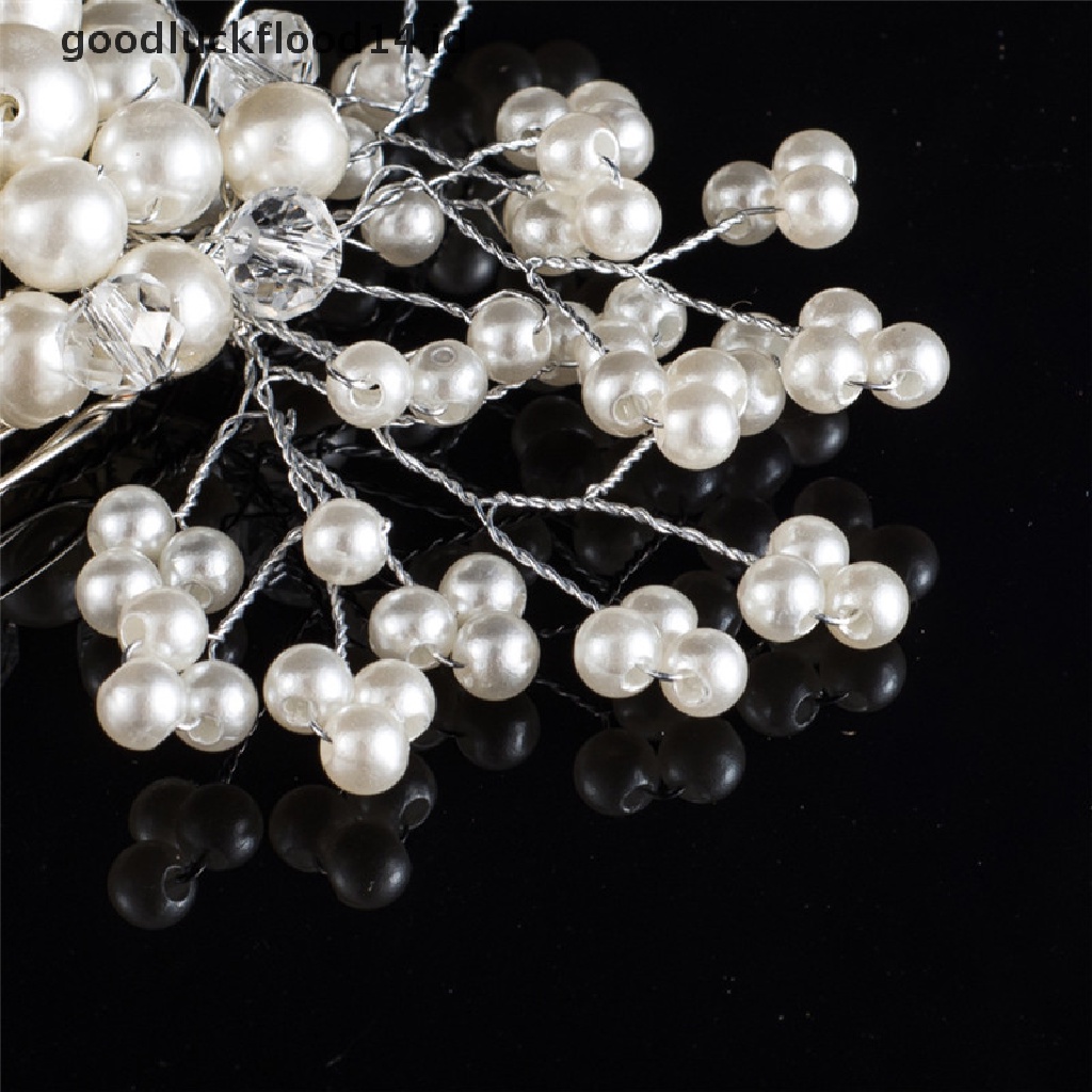 [OOID] Flower Wedding Hair Pins Bridesmaid Crystal Diamante Pearls Bridal Clips Grips ID