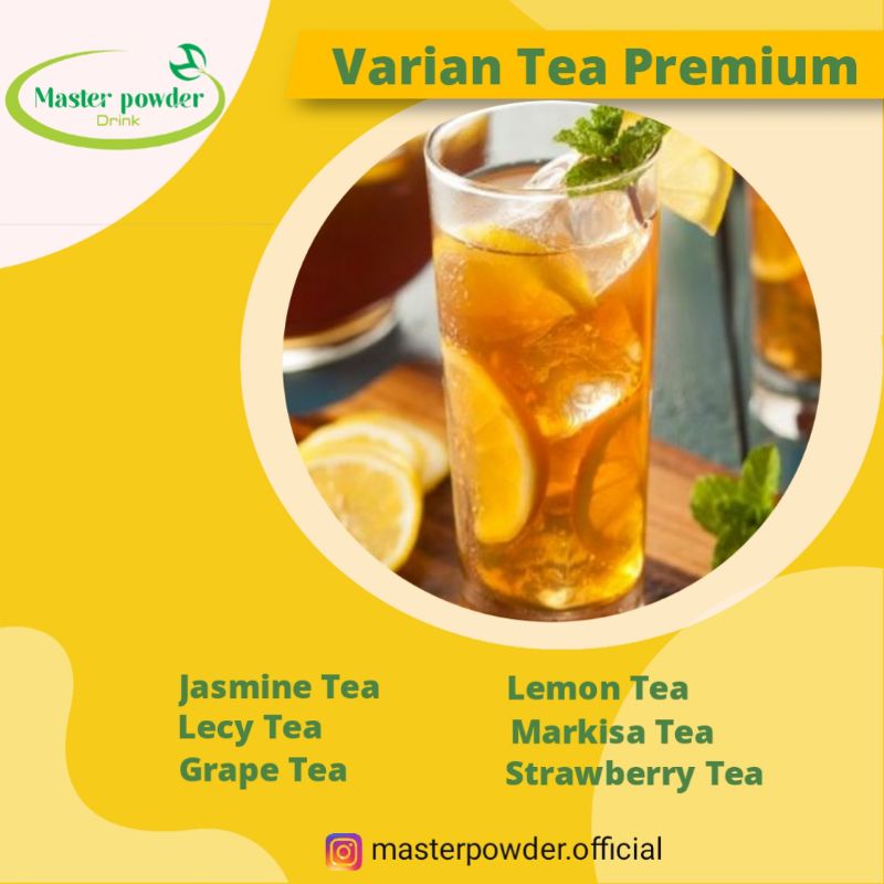 Bubuk minuman tea kemasan sachet