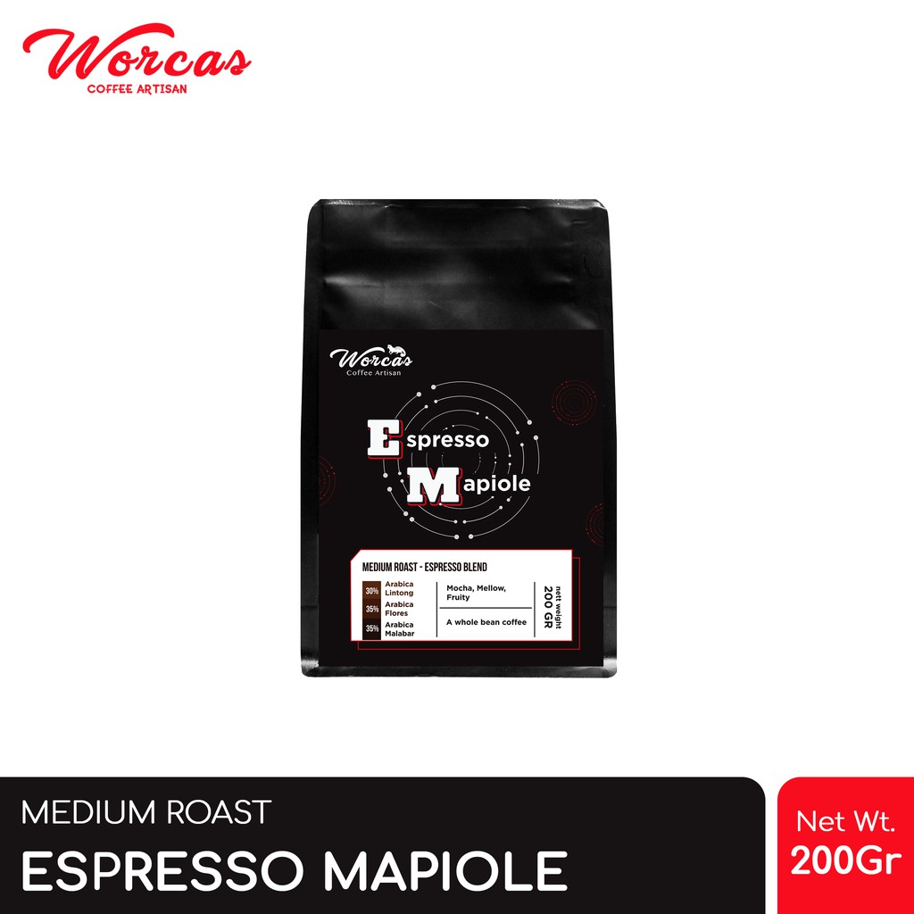 

WORCAS Mapiole Espresso Blend 200 Gram | Medium Roast