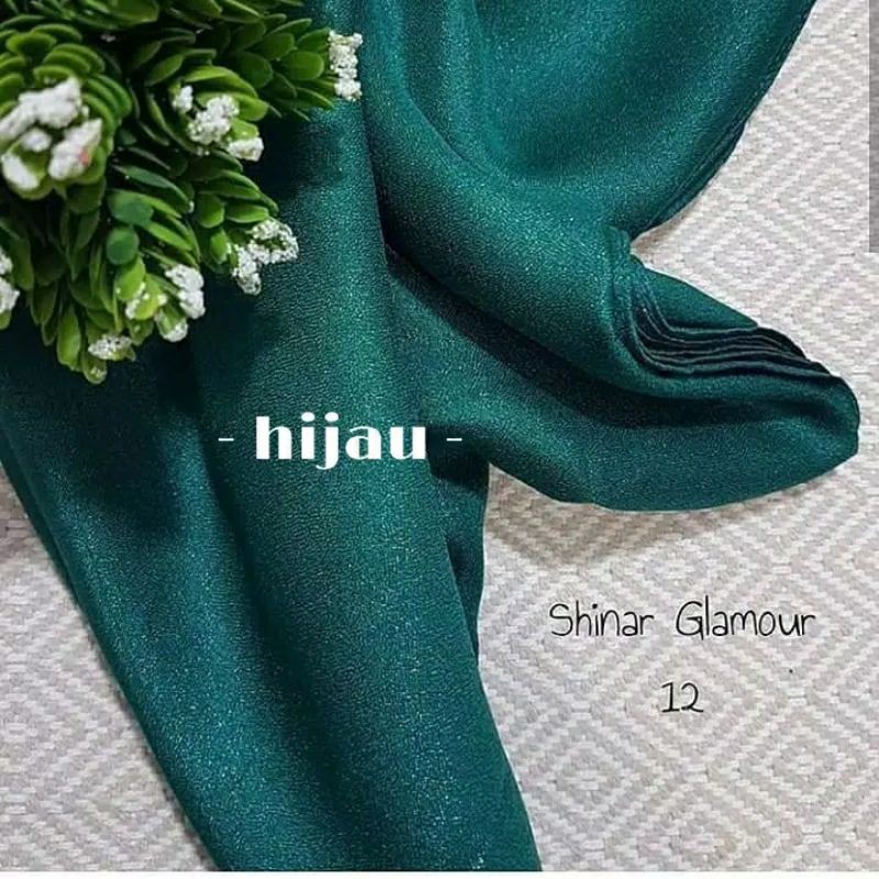 Shinar Glamour Ansania Square  - Jilbab Segiempat Sinar-HIJAU (HIJAU TOSCA)
