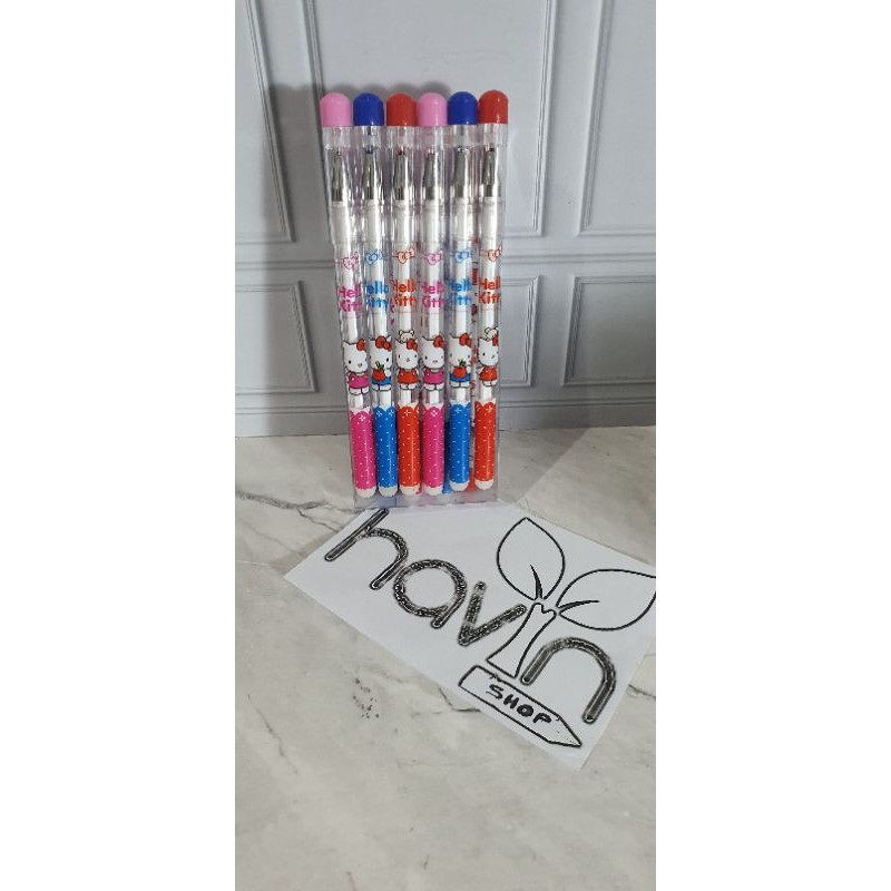 (12pc) pen bisa hapus/pen gel hapus/erasable pen/pen hapus lucu fancy-HKT 3303