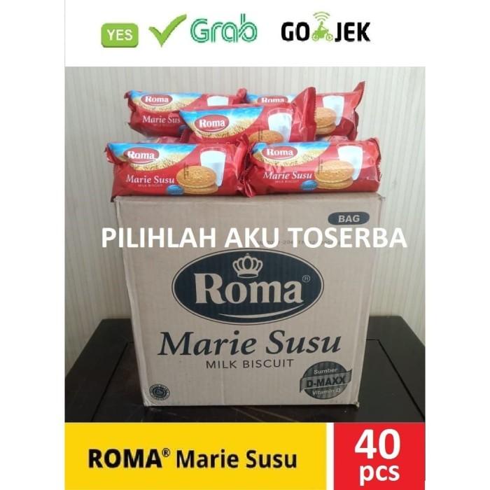 

Biskuit Roma Marie Susu Biscuit 115 Gr - 1 Kardus Isi 40 - Gojek Grab