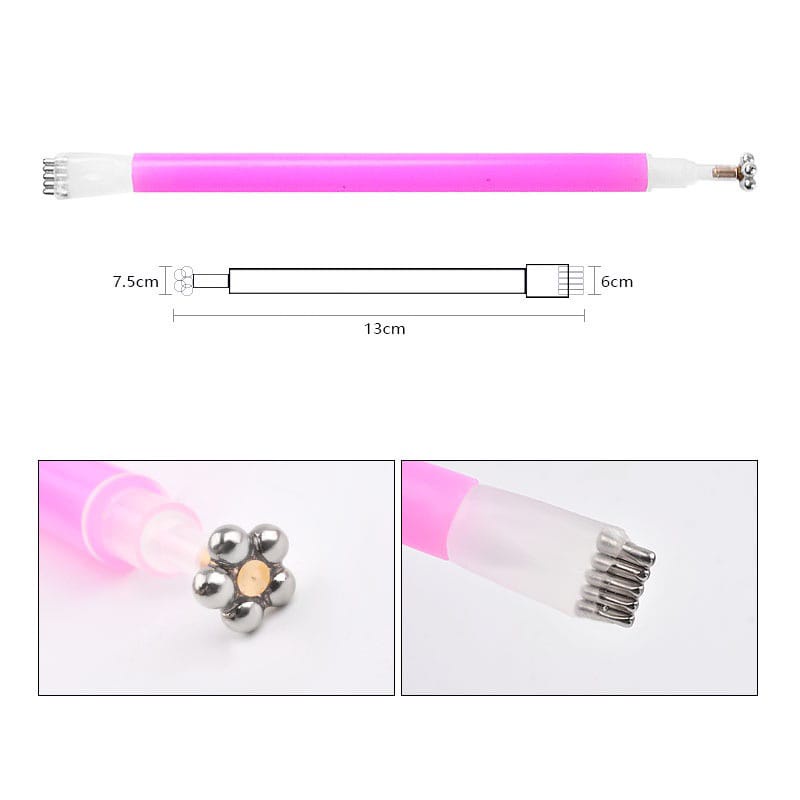 Cat Eye Magnet Kutek Stick Double Head Pen Magnet Nail Art