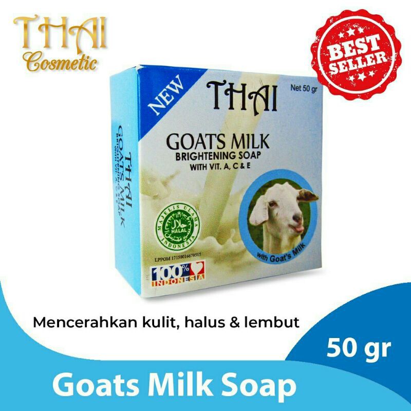 SABUN THAI GOATS MILK SOAP 50gr | SABUN SUSU KAMBING BPOM
