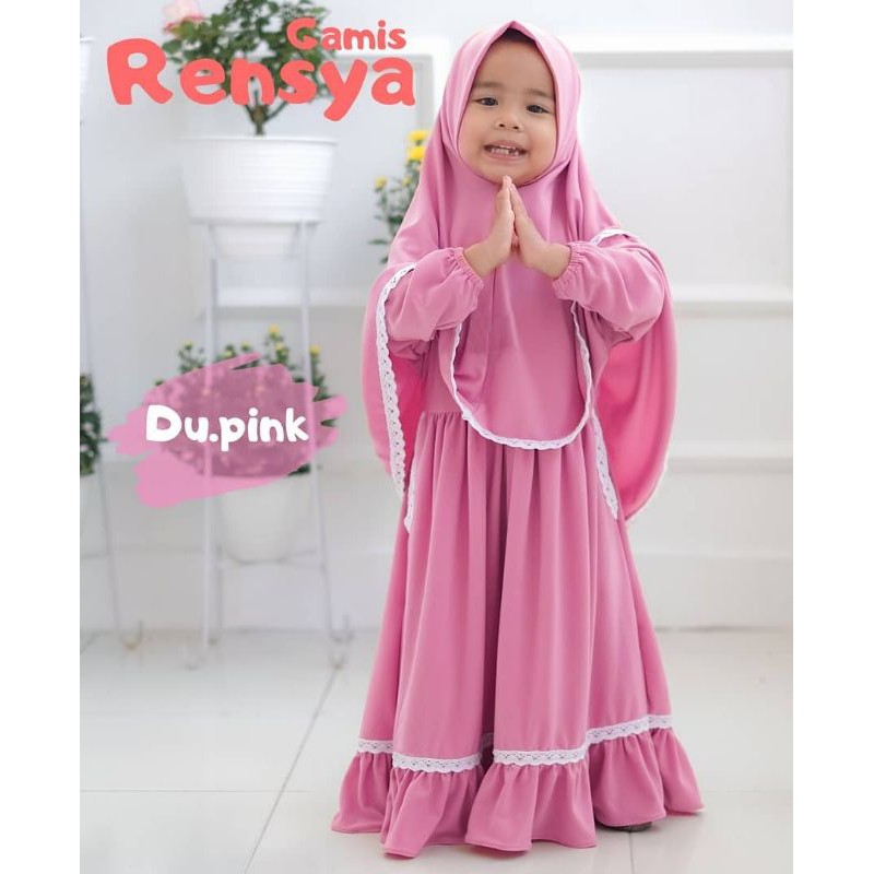 SYARI RENSYA KID ANAK, MOSCREPE RENDA PREMIUM, GAMIS HIJAB MUSLIM, MAXY DRESS