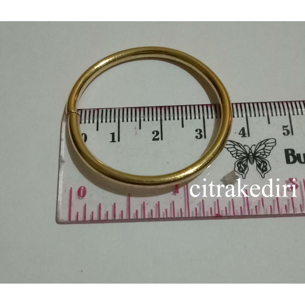 Ring Bulat Gold ukuran 3,5 cm - Ring Tas