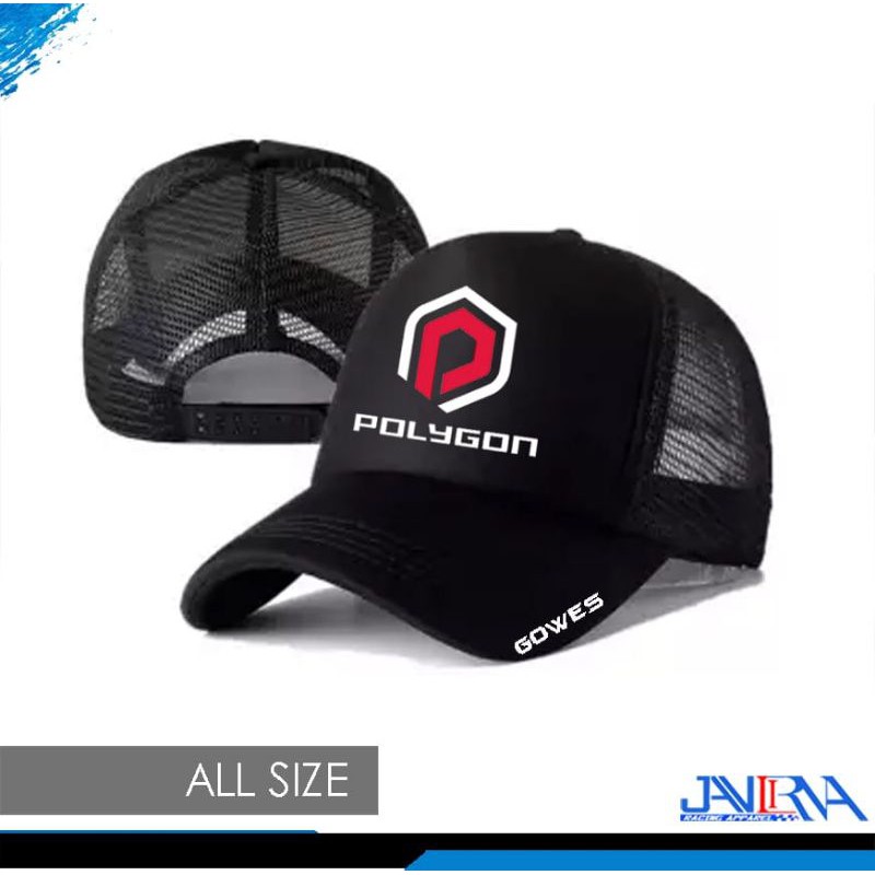 topi Trucker topi dewasa sepeda gowes Polygon
