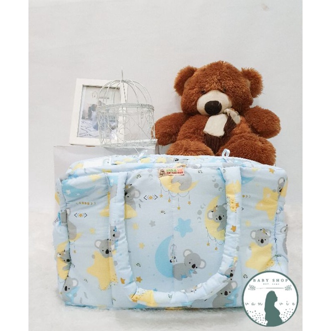 Tas Bayi Besar Sleting / Bisa Untuk Jalan - Jalan / Diaper Bag / Hospital Bag