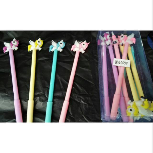 

Pen gel kuda pony terbang isi 12 pcs