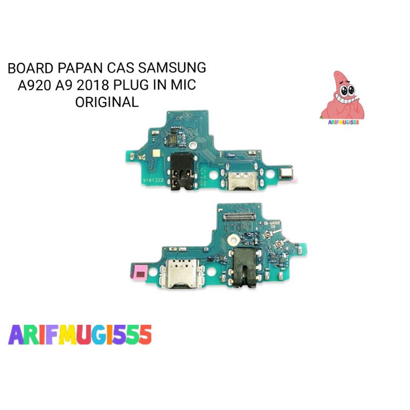 Flexible Flexible Board Papan Konektor Conektor Charger Samsung galaxy A9 A920 2018 Plug in mic Original