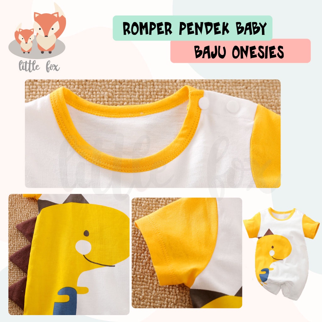 [ IMPORT] ROMPER PENDEK ONESIES BABY KATUN / BAJU BAYI LUCU / JUMPER ANAK