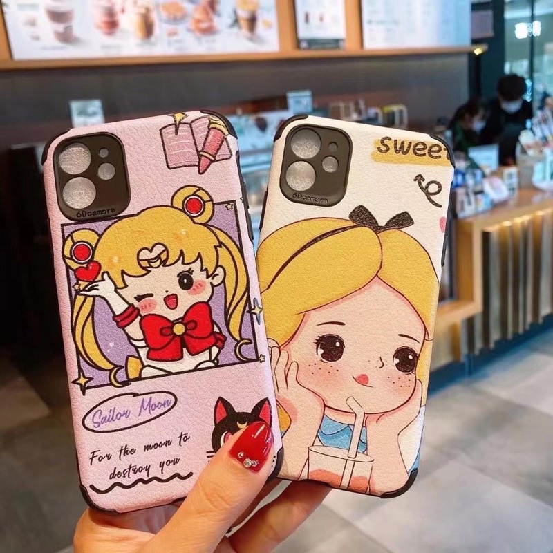 SOFTCASE VIVO Y20 Y20S Y17 REDMI 4A 5A 9A INFINIX HOT 9 PLAY SMART 4 - LEATHER CASE SAILOR MOON