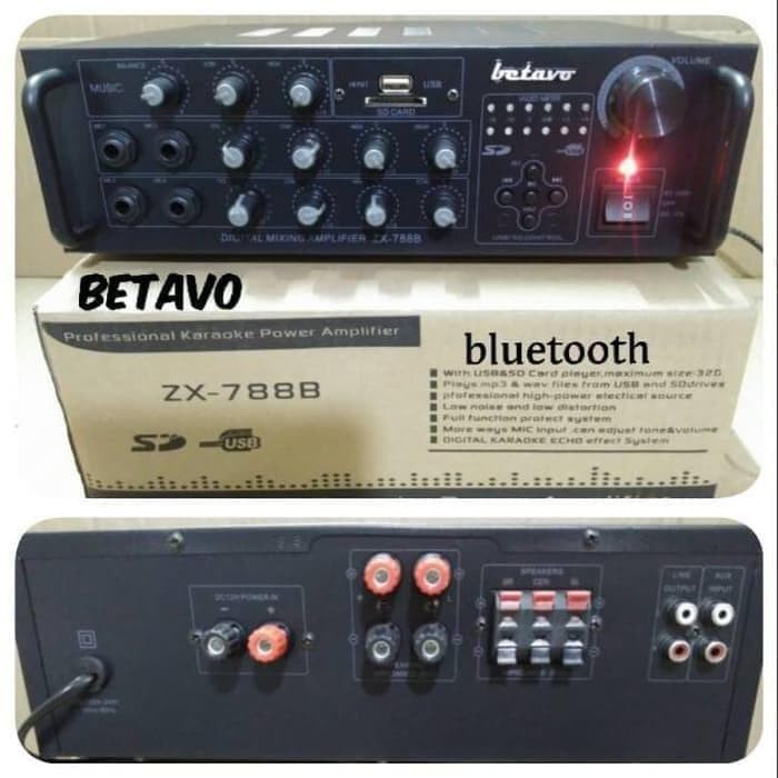 AMPLI KARAOKE BETAVO ZX 788 B BLUETOOTH