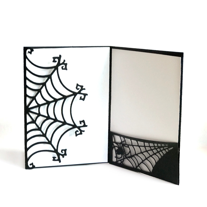 Cetakan Stensil Cutting Dies Motif Sarang Laba-Laba Halloween Bahan Metal Untuk Scrapbook / Craft DIY