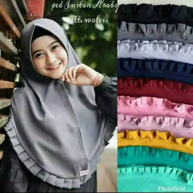 PROMO KHIMAR PET GERIGI / KHIMAR LIPAT/KHIMAR ARRABY