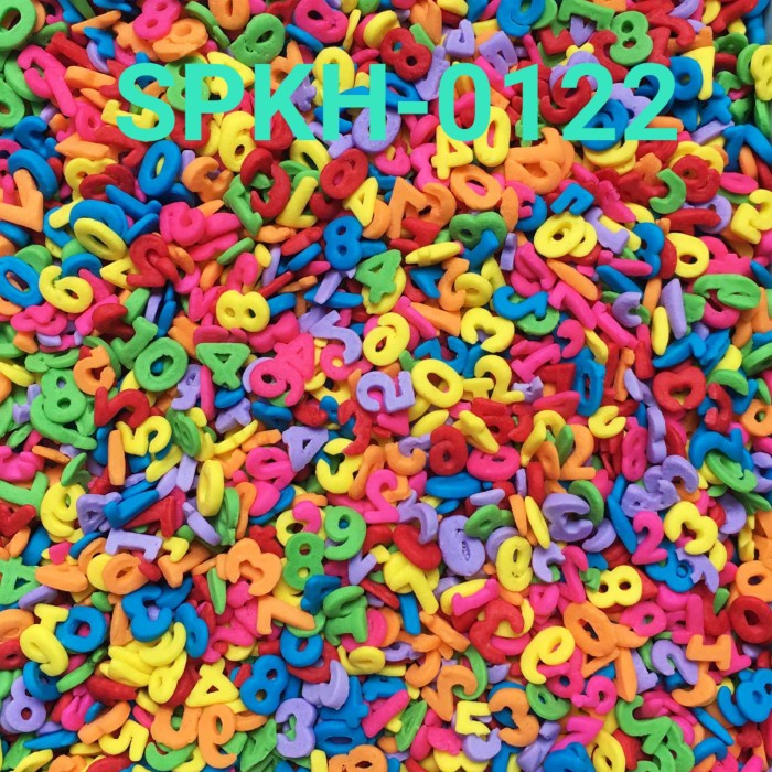 

SPKH-0122 SPRINKLES SPRINKLE SPRINKEL 500GR ANGKA CONFETTI HEMAT