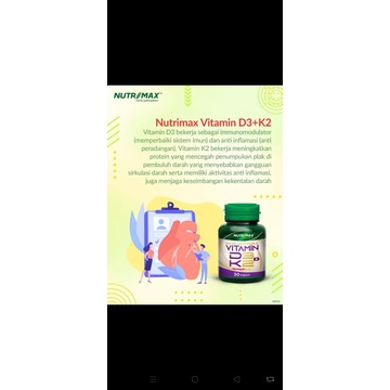 nutrimax d3+k2 60kapsul