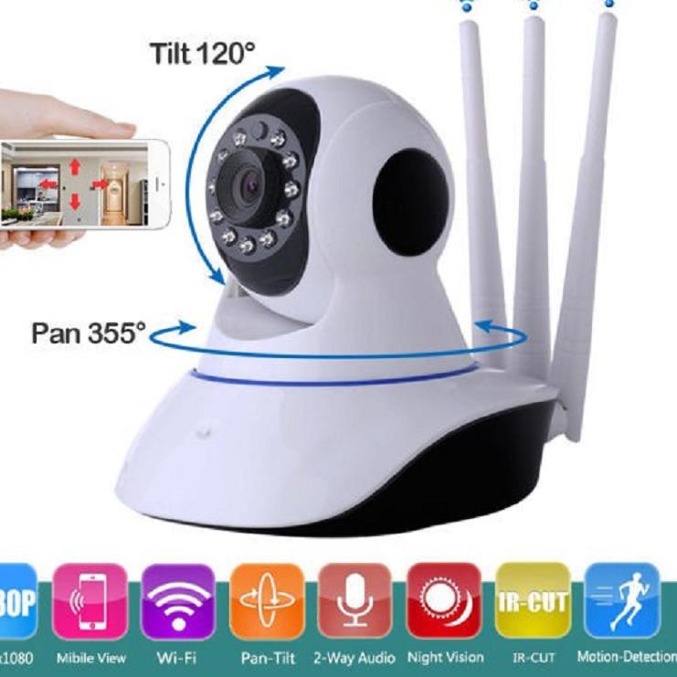 BRY 11 // CCTV Wifi IP Kamera 3 Antena Camera HD 1080P 2 MP Q5S TERLARISSSSS
