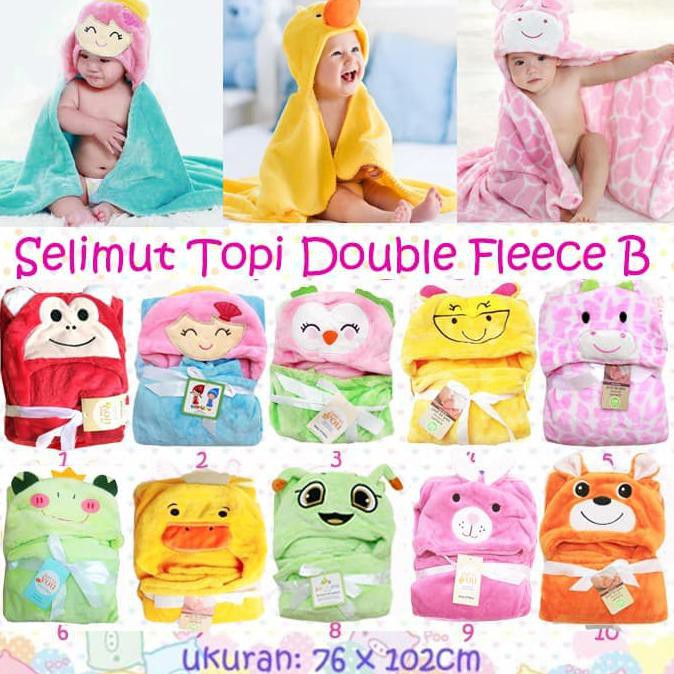 HOODIE SHOPEE. SELIMUT TOPI CARTER'S DOUBLE FLEECE TIPE B HOODIE BULU BAYI 3D HOODIE - YELLOW DUCK -