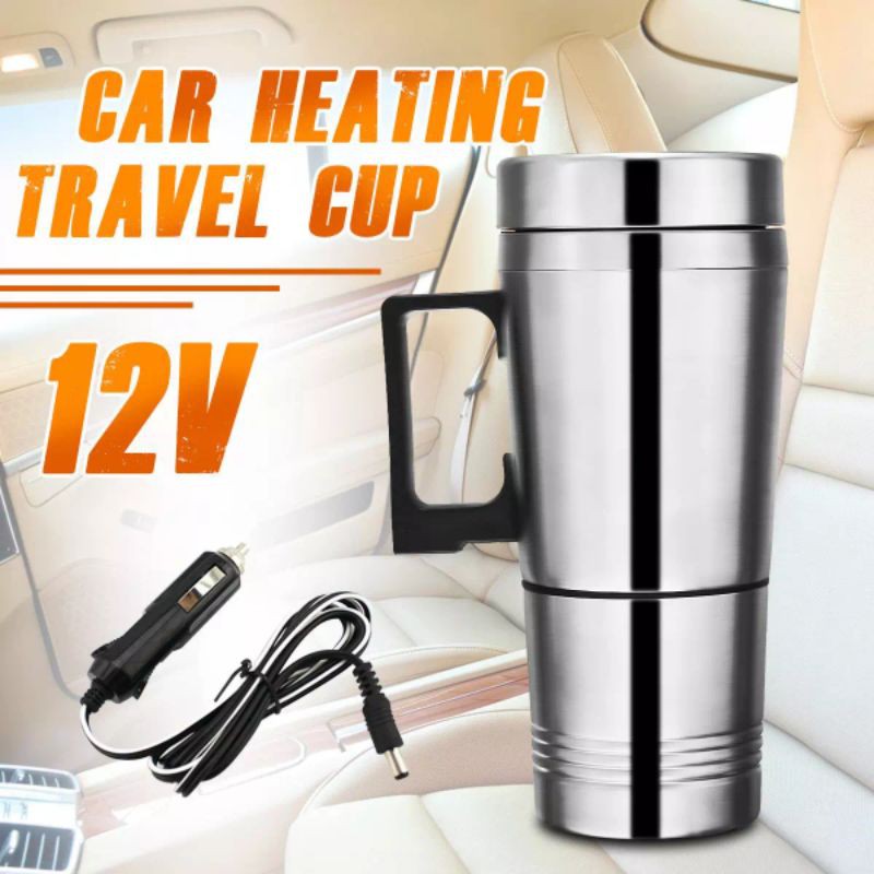 Gelas Pemanas Air Elektrik Mobil Mug Tremos Car Heating Travel Cup