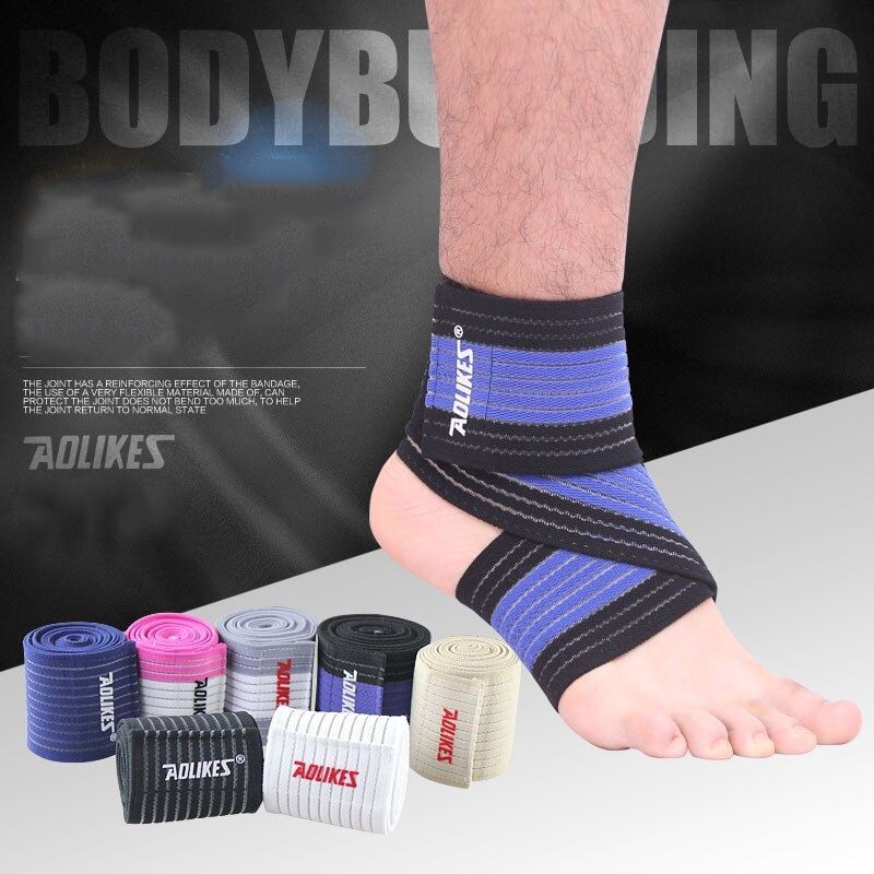 Aolikes Original Enkle Support Strap Perban Elastis Wrist Wrap Elastic Band Pelindung Betis kaki