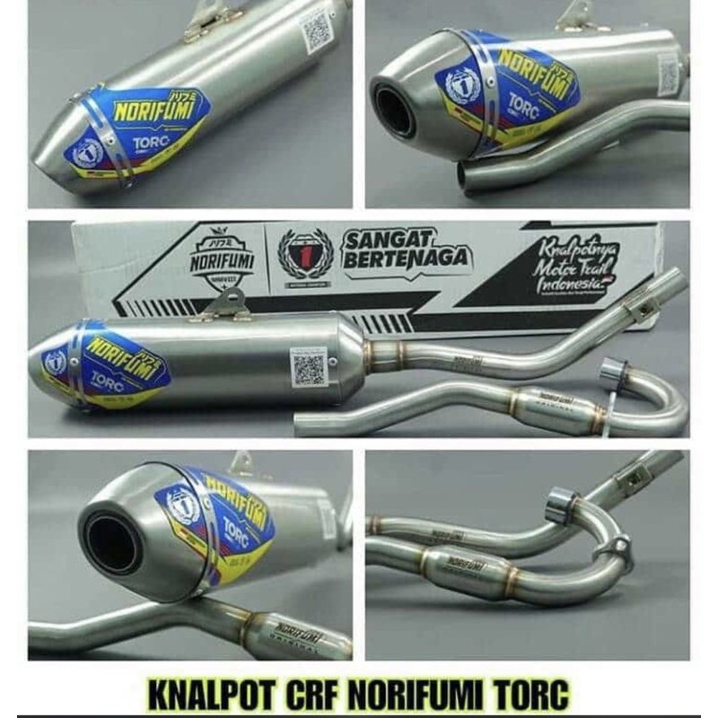 Knalpot Norifumi Torc Crf 150L 100 % Original bukan purbalinga